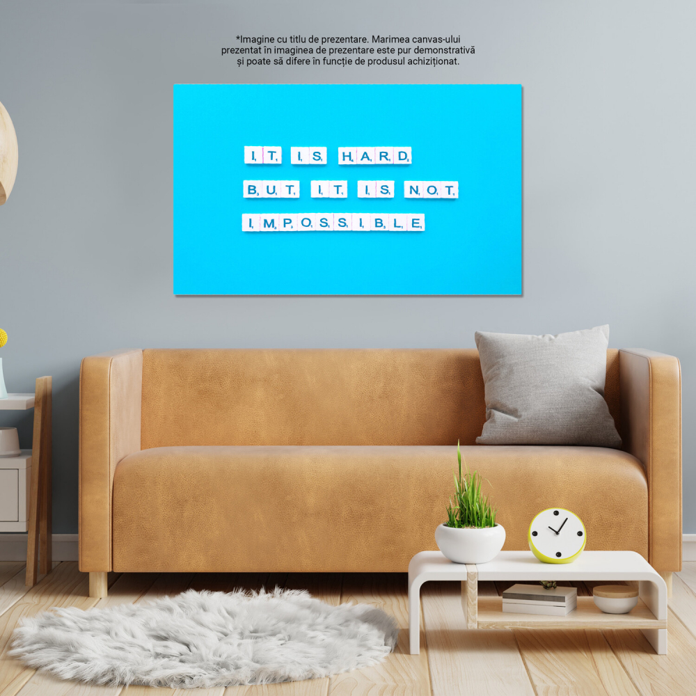 Mesaj Motivational: Depășirea Obstacolelor - Inspirație și Determinare, Marime 40x25CM [4]