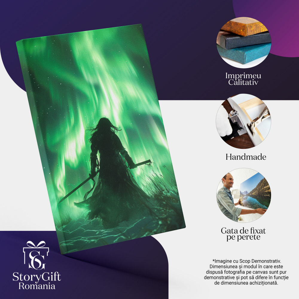 Misterele Mării - Entitate Înfricoșătoare cu Lumină Verde, Marime 40x25CM [2]