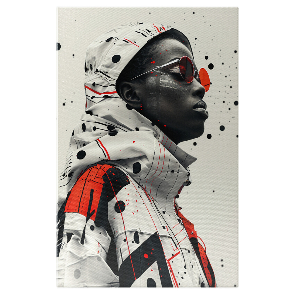 Tablou Canvas Misterul Privirii Ascunse în Umbra Ochelarilor de Soare, Marime 40x25CM [1]