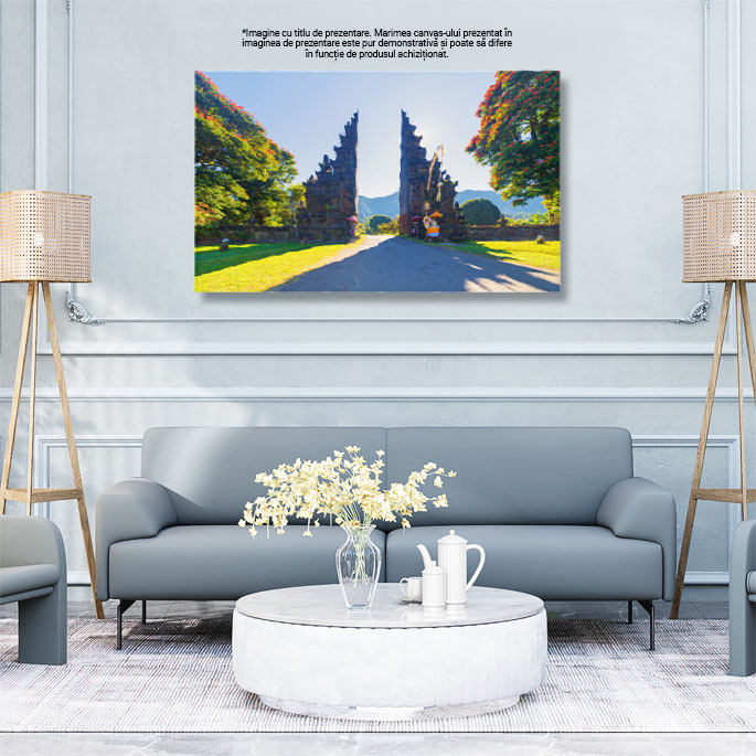 Tablou Canvas Misterul Templelor, Peisaj Nocturn; Mister, Temple, Peisaj Nocturn, Spiritual, Antic 3264 40x25CM [3]