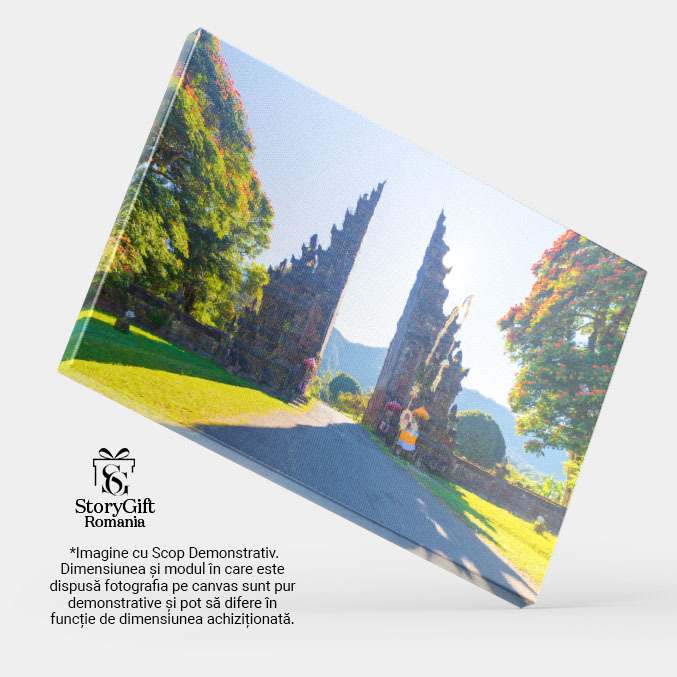 Tablou Canvas Misterul Templelor, Peisaj Nocturn; Mister, Temple, Peisaj Nocturn, Spiritual, Antic 3264 40x25CM [4]