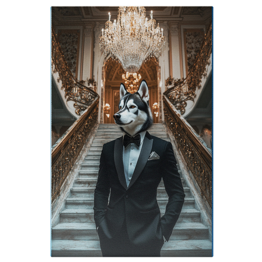  Tablou Canvas Personalizat Costum Negru Cu Papion La Bal RegalMarime 140x90CM [1]