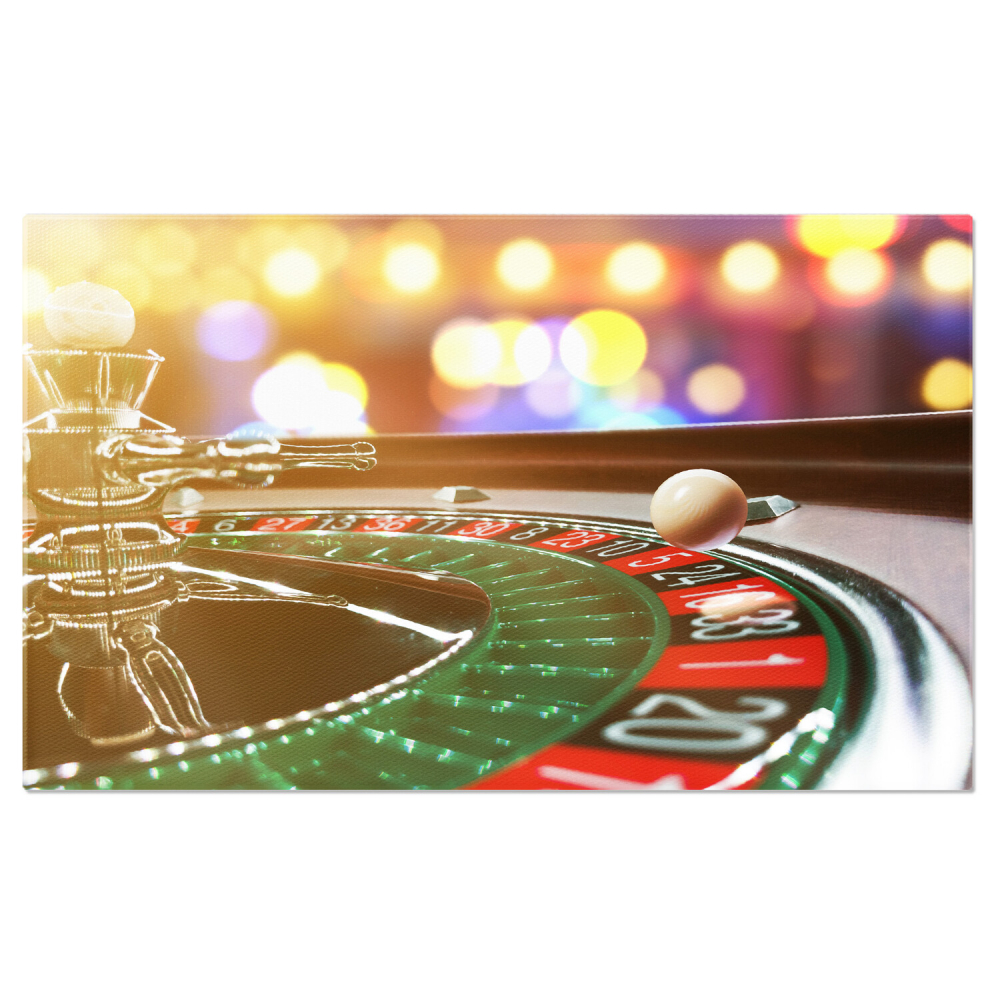 Tablou Canvas: Nopți de Noroc - Emoția și Incertitudinea Ruletei, Marime 40x25CM [1]