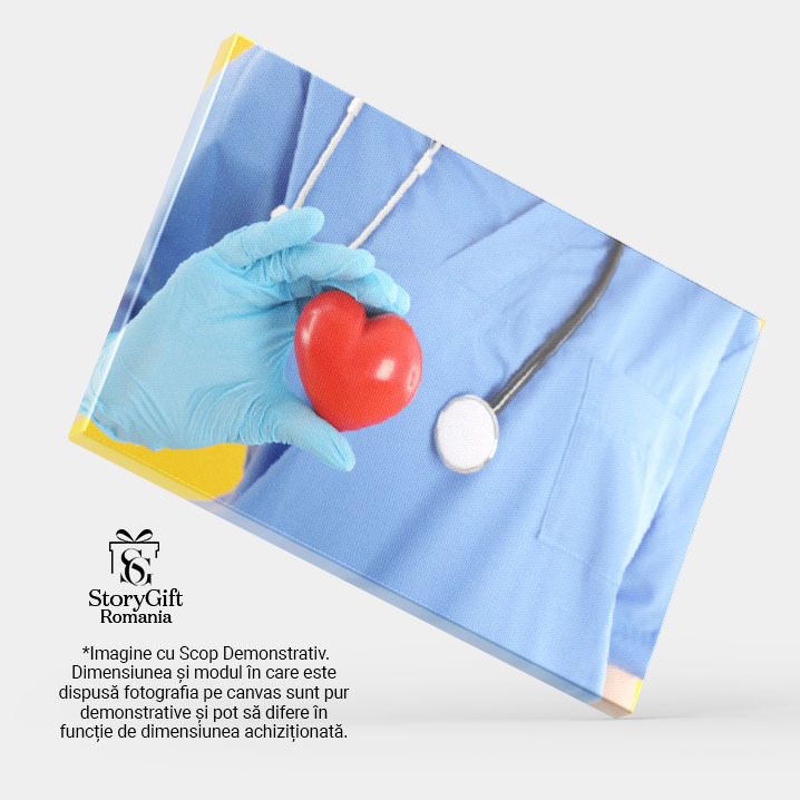 Tablou Canvas: O Inima Sanatoasa, O Viata Fericita 40x25CM [4]