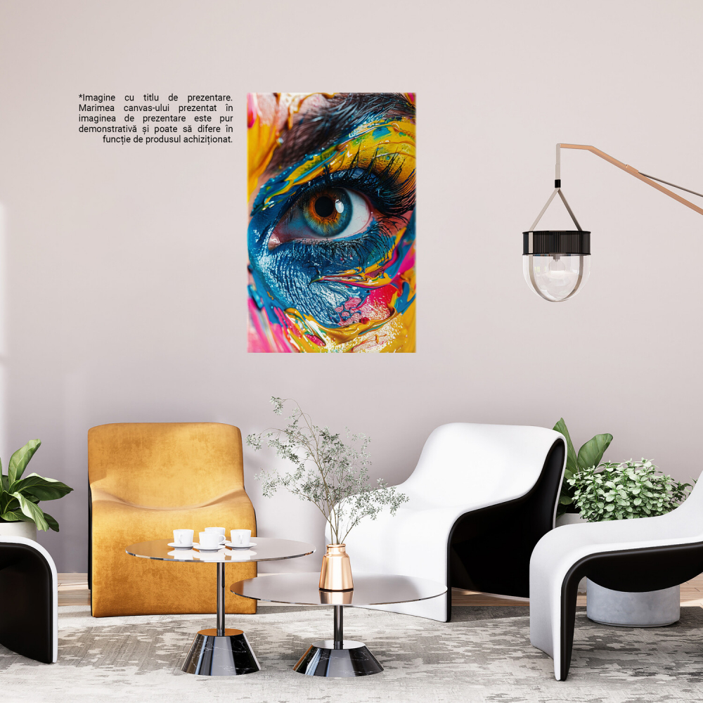 Ochiul și Frumusețea Haotică a Creației Turbulente - Pictură Digitală, Marime 40x25CM [3]