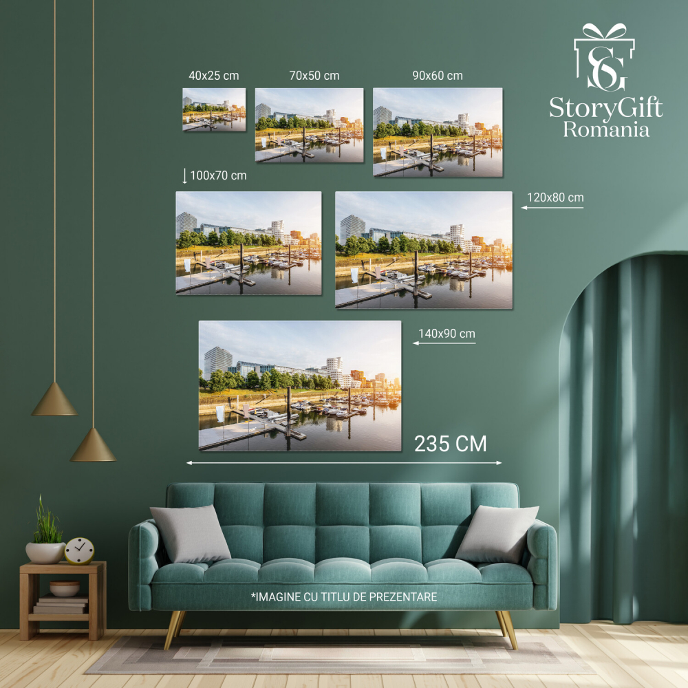 Düsseldorf pe malul Rinului - Arhitectură Modernă și Vibe Urban, Marime 40x25CM [4]