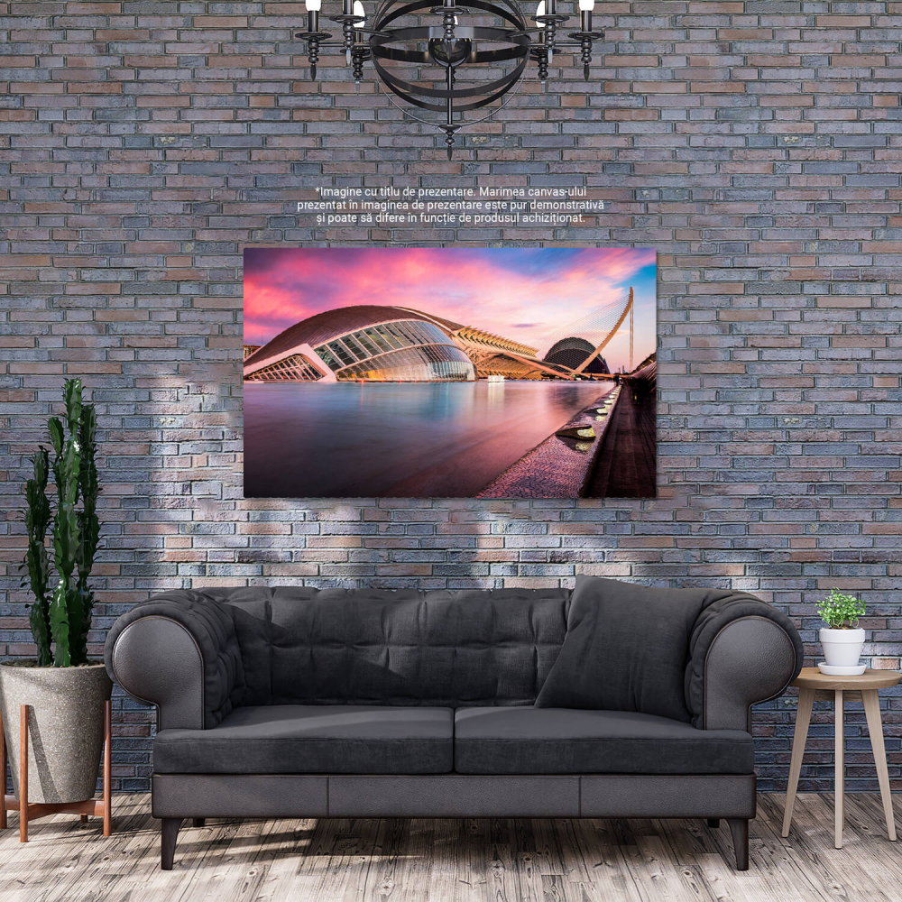 Tablou Canvas: Orașul Utopiei - Arhitectura Modernă și Vibrantă, Marime 40x25CM [3]