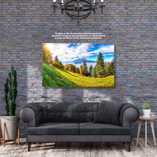 Tablou Canvas Padure in Suburbia Stansstad, Elvetia, destinatie, viu, top, Lucerna, lac, toamna, padure, fundal, cer, calatorie, natura, lemn, copac, peisaj 379 40x25CM [3]