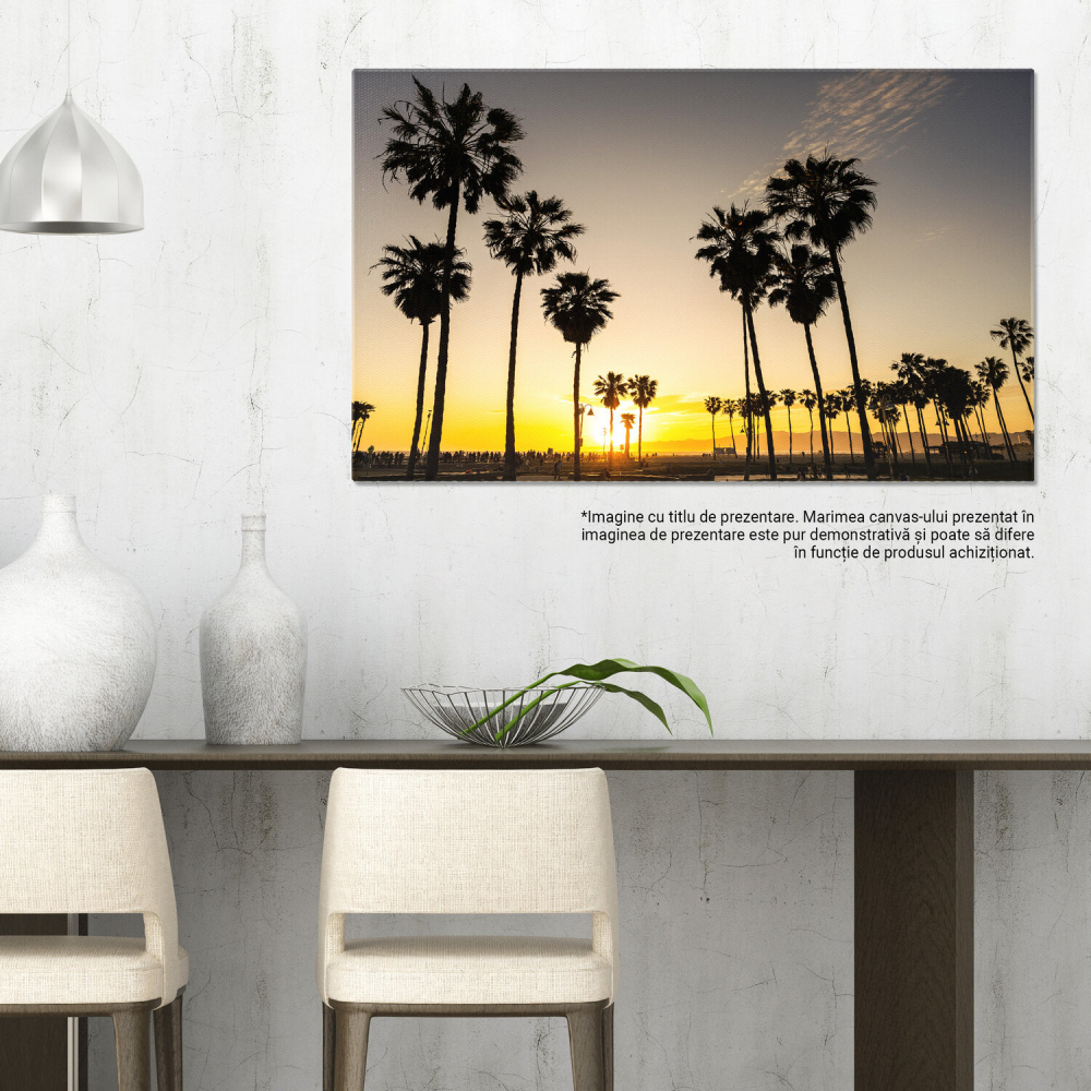 Palmieri Retroiluminati la Apus: Frumusețe Tropicală, Marime 40x25CM [3]