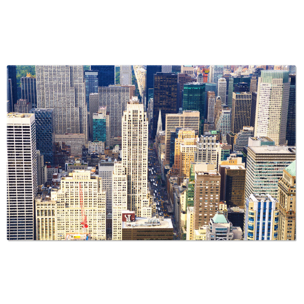 Tablou Canvas: Panorama Aerială a New York-ului - Skyline Spectaculos, Marime 40x25CM [1]