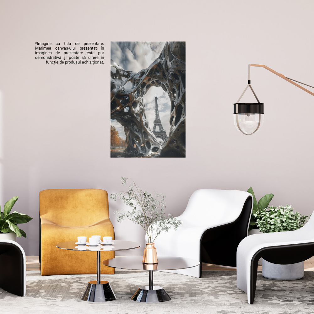 Paris sub Asediul Formelor Imaginației Prin Valurile Viselor, Marime 40x25CM [3]