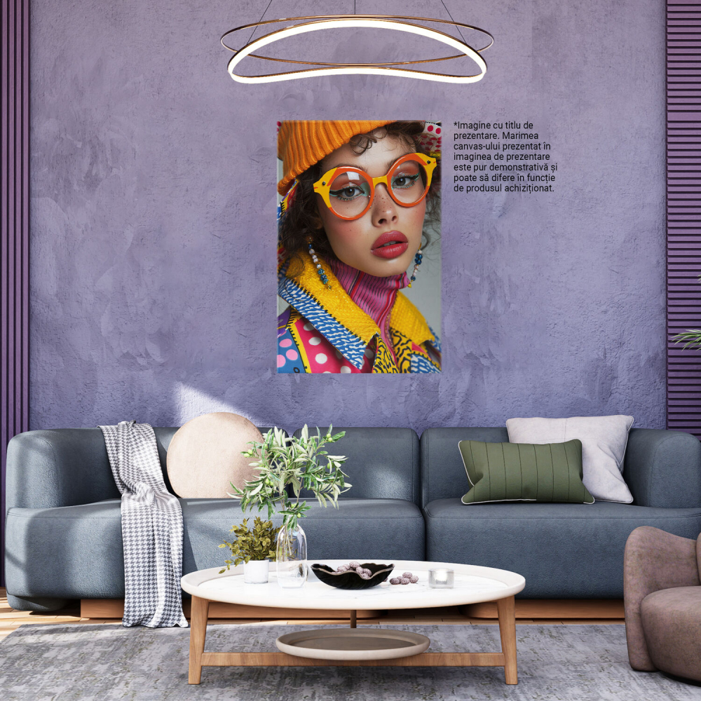Tablou Canvas - Pasiune pentru Modă Colorată și Accesorii Unice, Pictură Digitală, Marime 40x25CM [3]