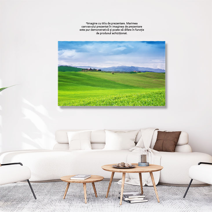 Tablou Canvas Pauza la Ferma Toscanei: Relaxare 40x25CM [3]