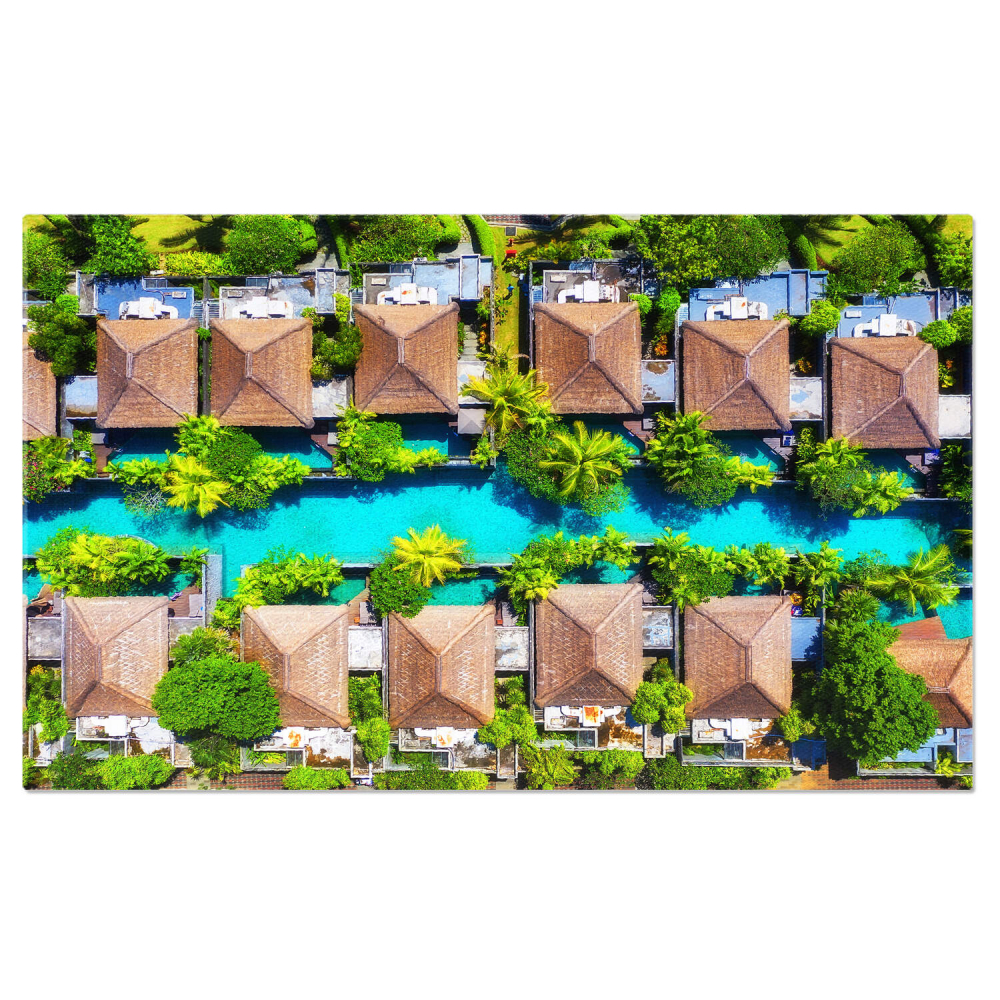 Peisaj Aerian în Indonezia: Vile și Ape Cristaline, Marime 40x25CM [1]