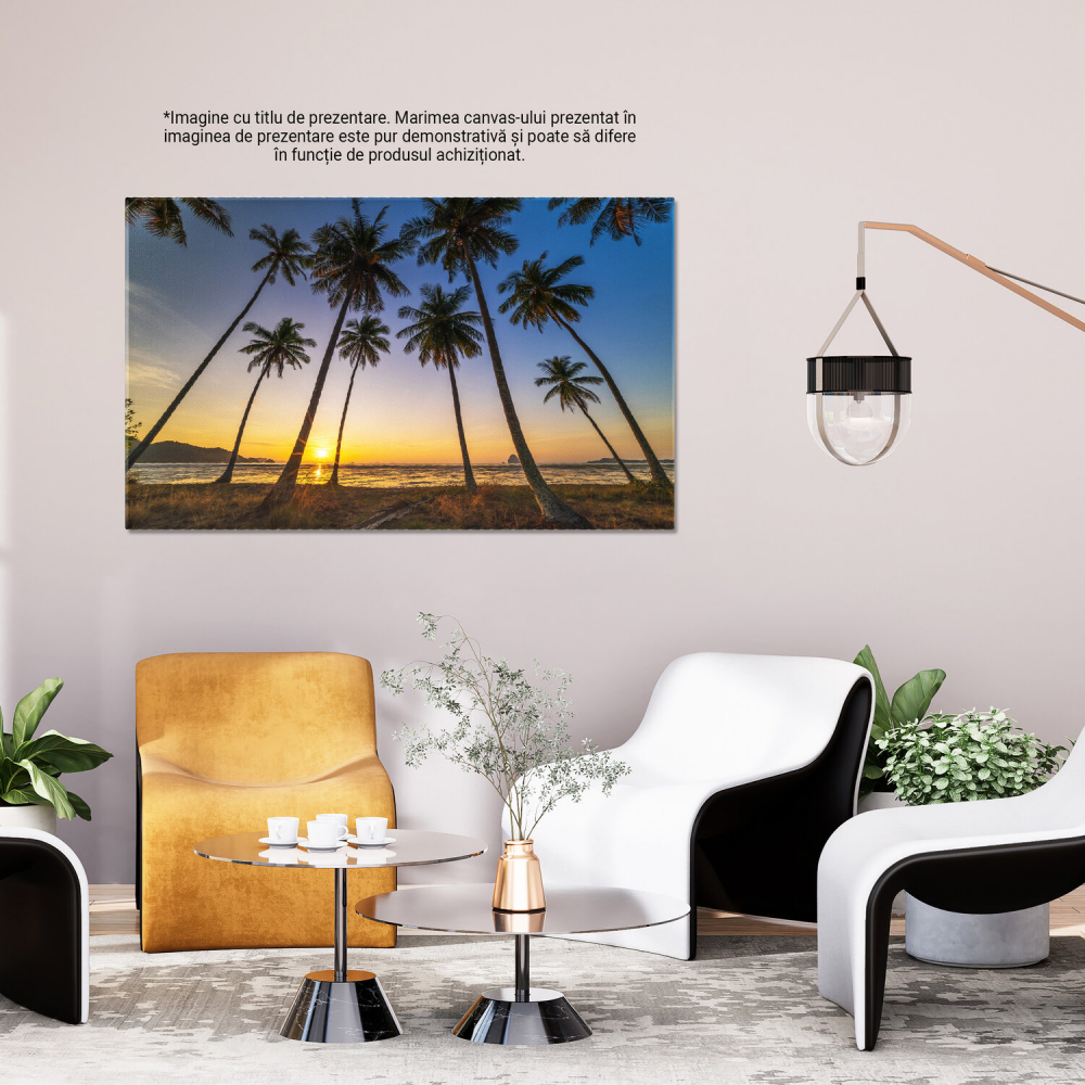 Tablou Canvas Peisaj Andaman: Coastele Koh Yao Yai și Serenitatea Tropicală, Marime 40x25CM [3]