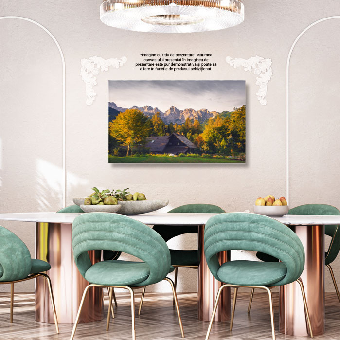 Tablou Canvas Peisaj cu Varfuri de Munte si Foliage Colorat, Europa, Calatorie, Parc, Roca 2711 40x25CM [3]