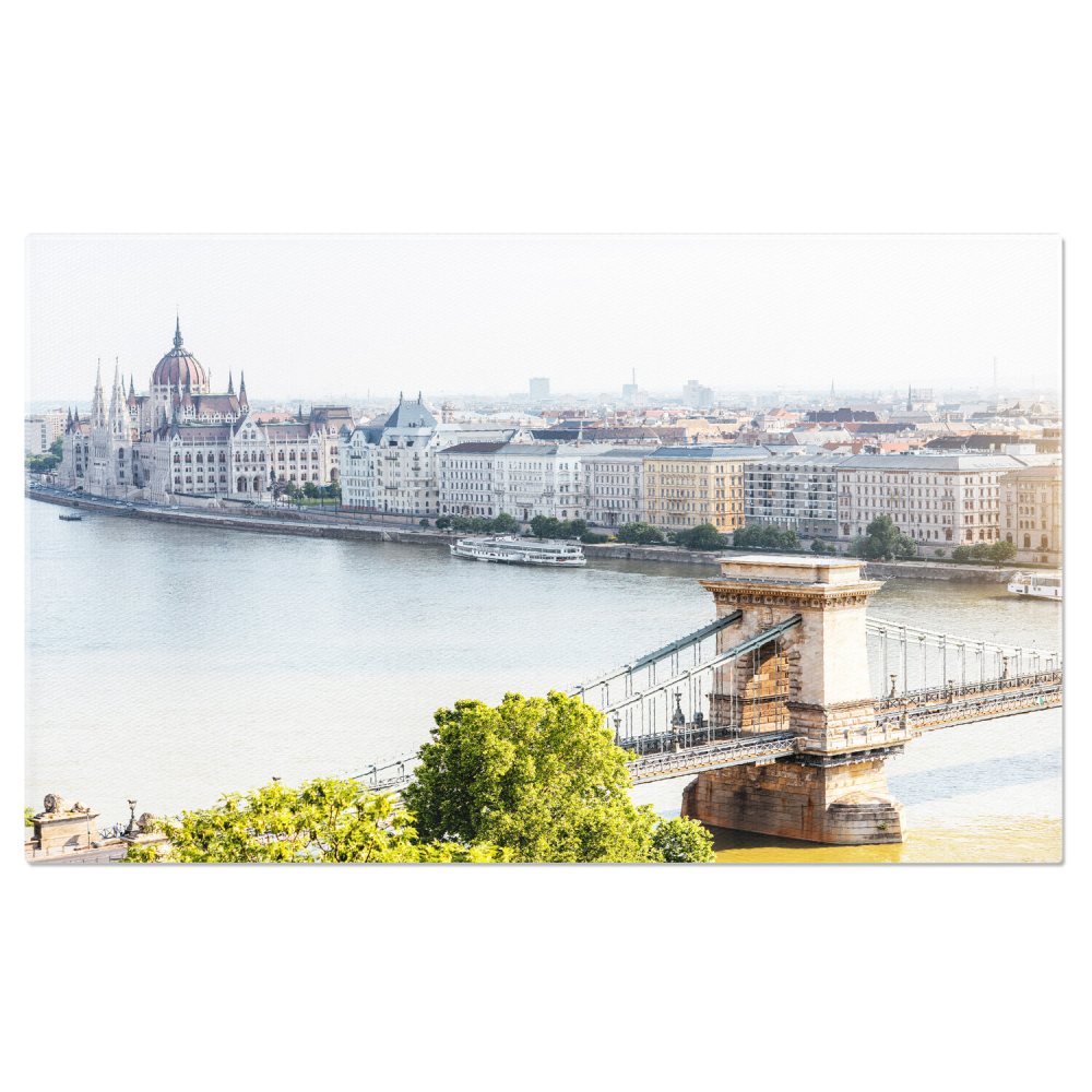 Vedere Impresionantă asupra Skyline-ului Budapestei și a Dunării, Marime 40x25CM [1]