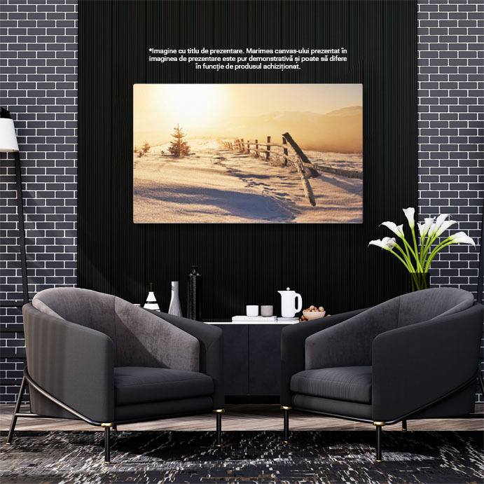 Tablou Canvas: Peisaj de Iarna in Alpii Austrieci 40x25CM [3]