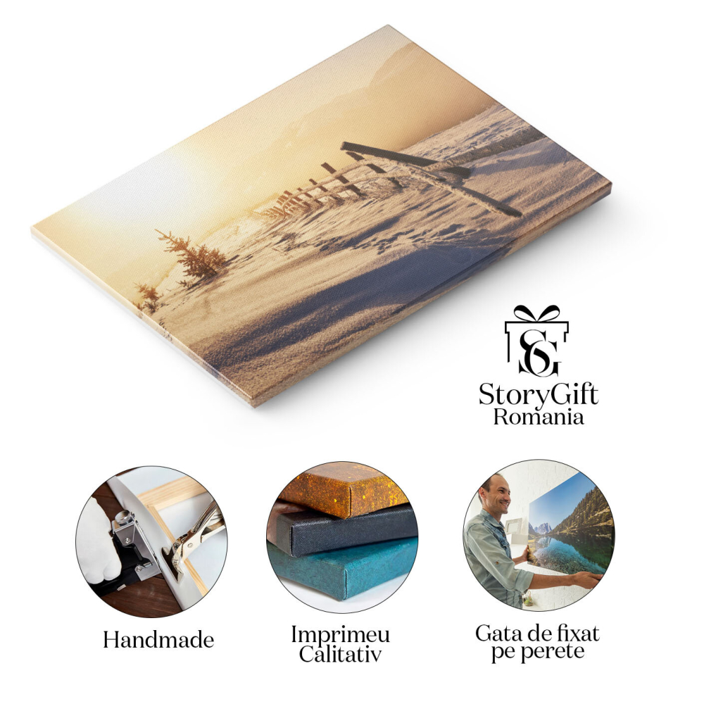 Tablou Canvas: Peisaj de Iarna in Alpii Austrieci 40x25CM [2]