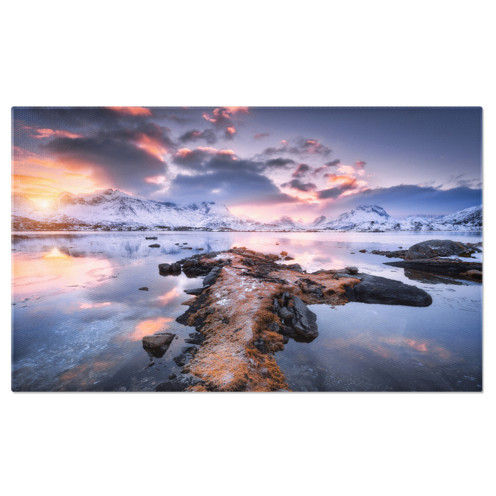 Peisaj Maritim la Apus - Oferă Eleganță Spațiului Tău, Marime 40x25CM [1]