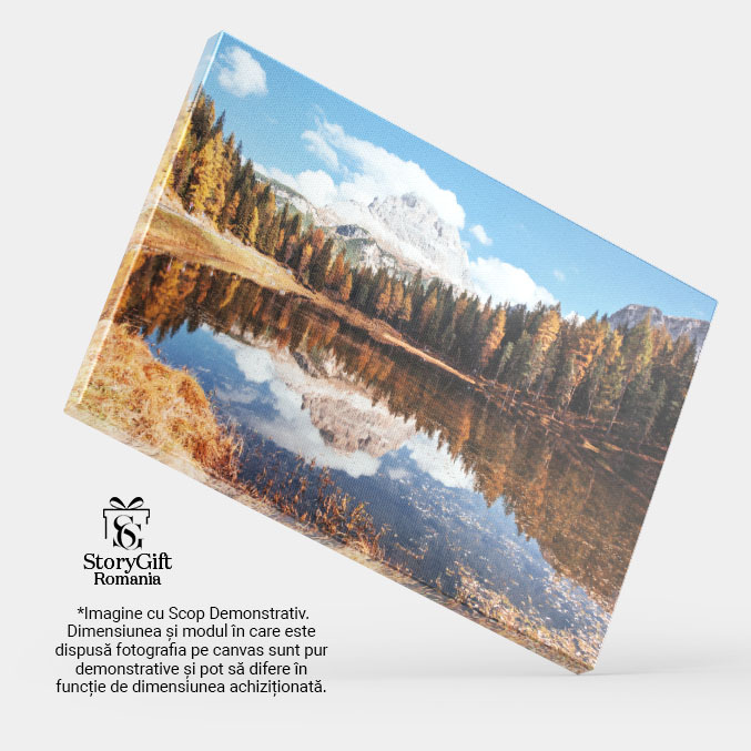 Tablou Canvas: Peisaj Montan in Lumina Zilei 40x25CM [4]