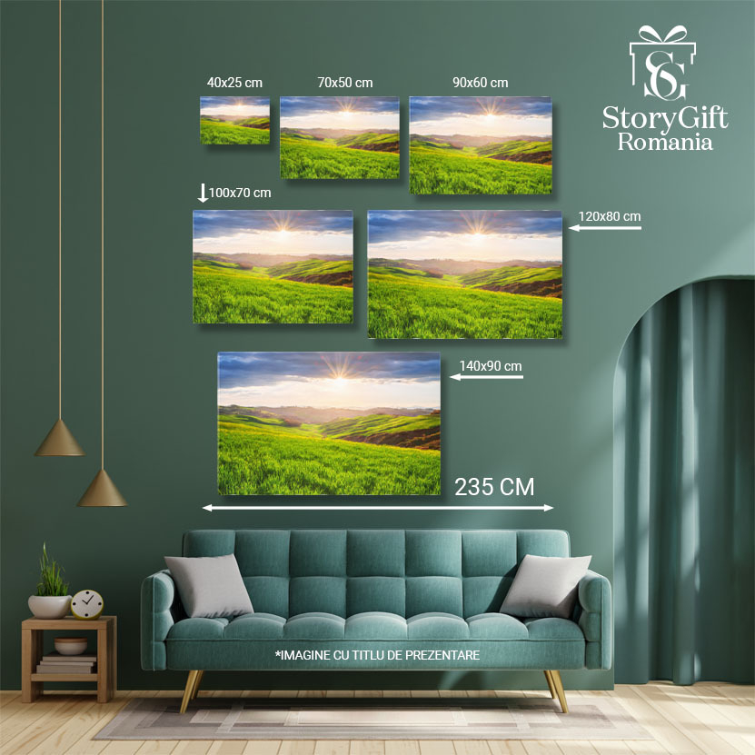 Tablou Canvas - Peisaj Rural in Toscana, Italia 40x25CM [5]