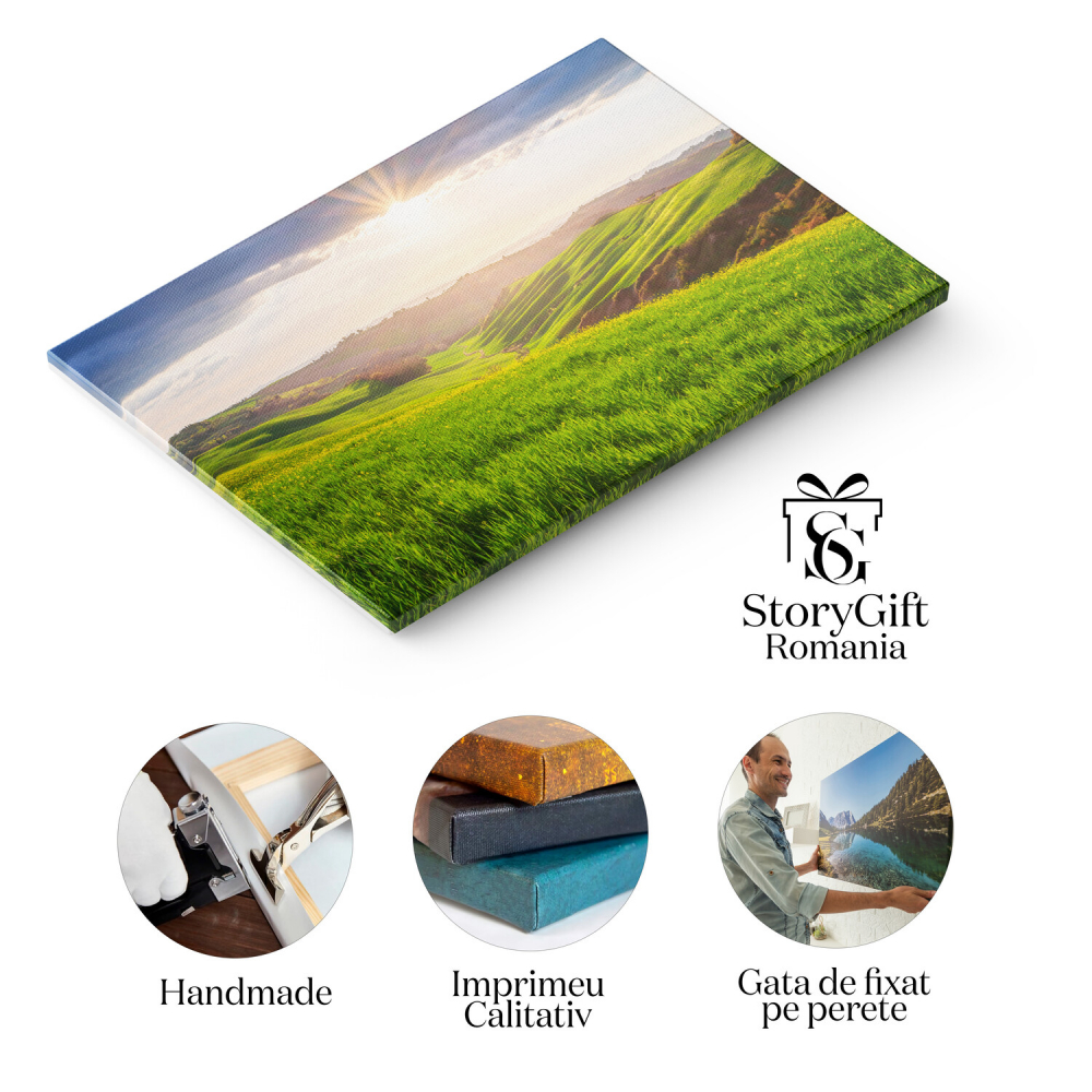 Tablou Canvas: Peisaj Rural din Toscana, Italia, Marime 40x25CM [2]