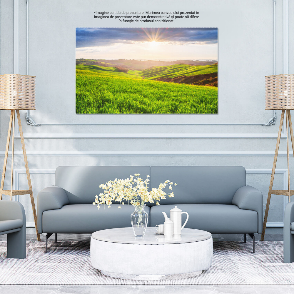 Tablou Canvas: Peisaj Rural din Toscana, Italia, Marime 40x25CM [4]