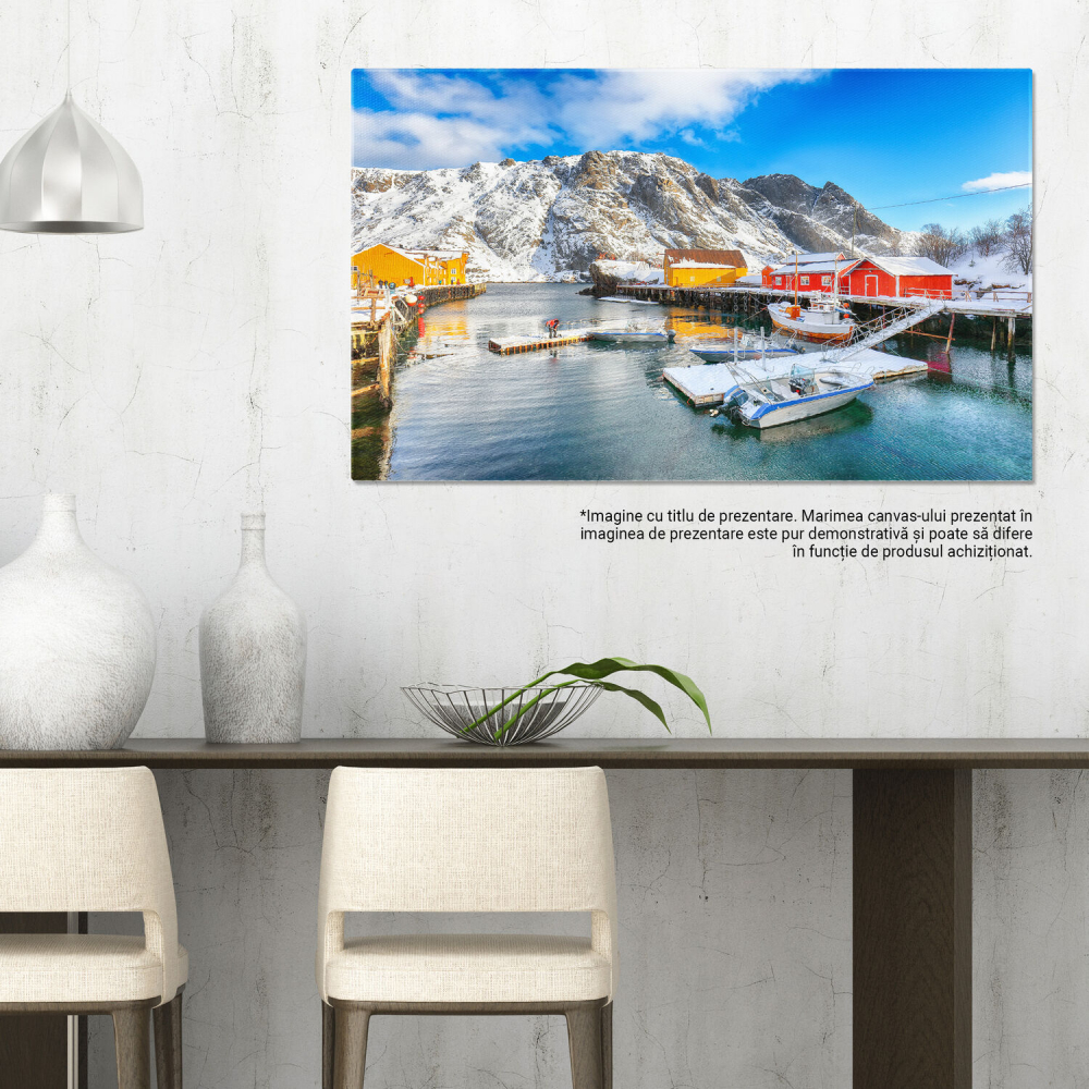 Peisaj Uimitor de Dimineață pe Marea Norvegiană, Marime 40x25CM [3]