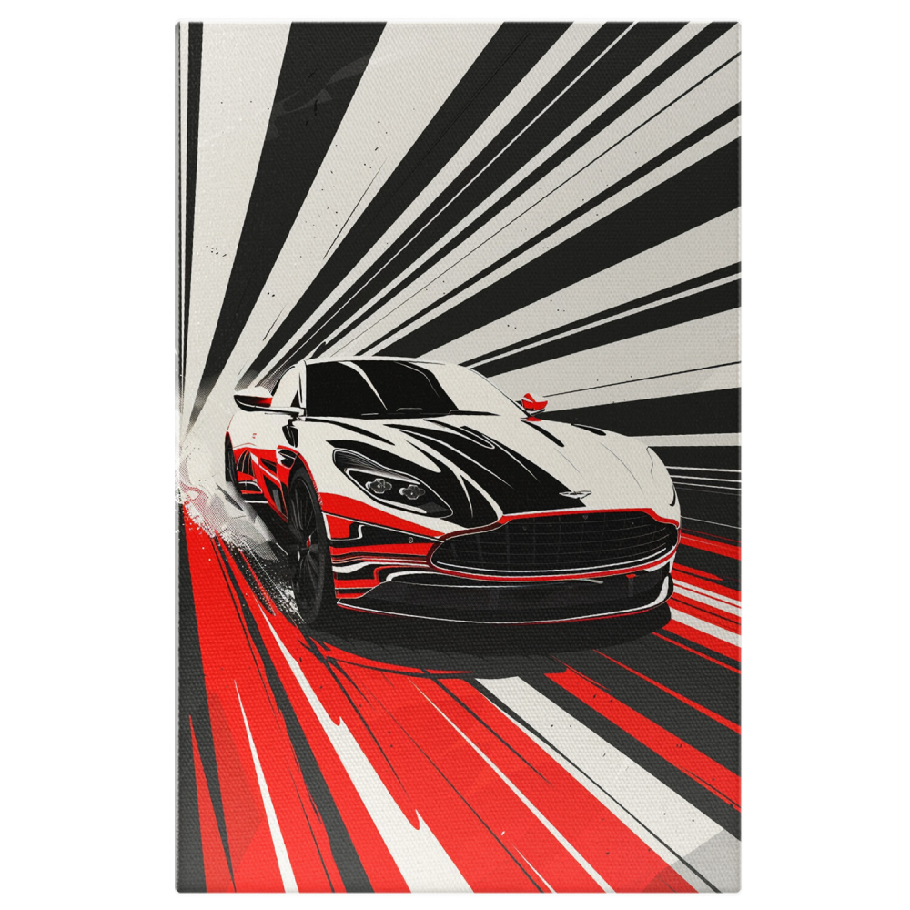 Mașină în Trei Culori - Tablou Canvas pentru Camere de Băieți, Marime 40x25CM [1]