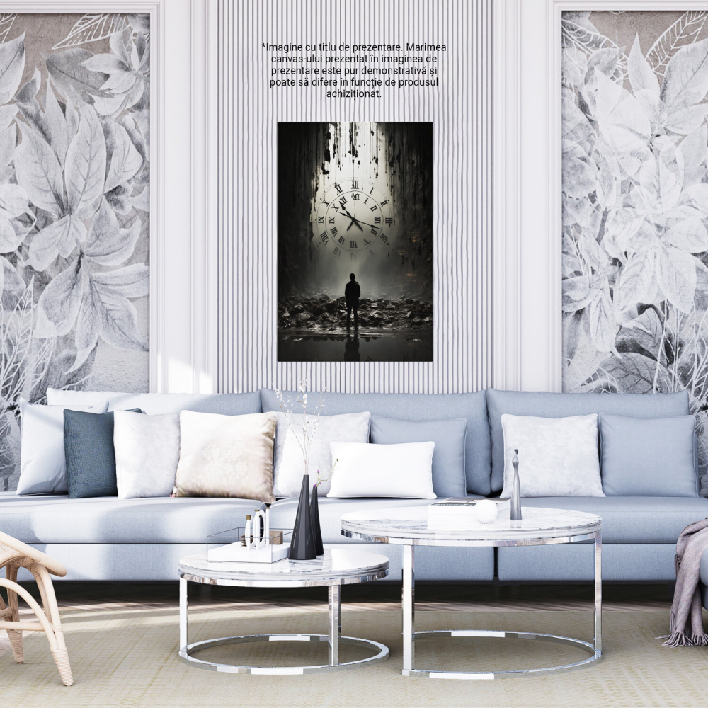 Tablou Canvas Persoana Care a Pierdut Noțiunea Timpului în Peșteră, Marime 40x25CM [4]