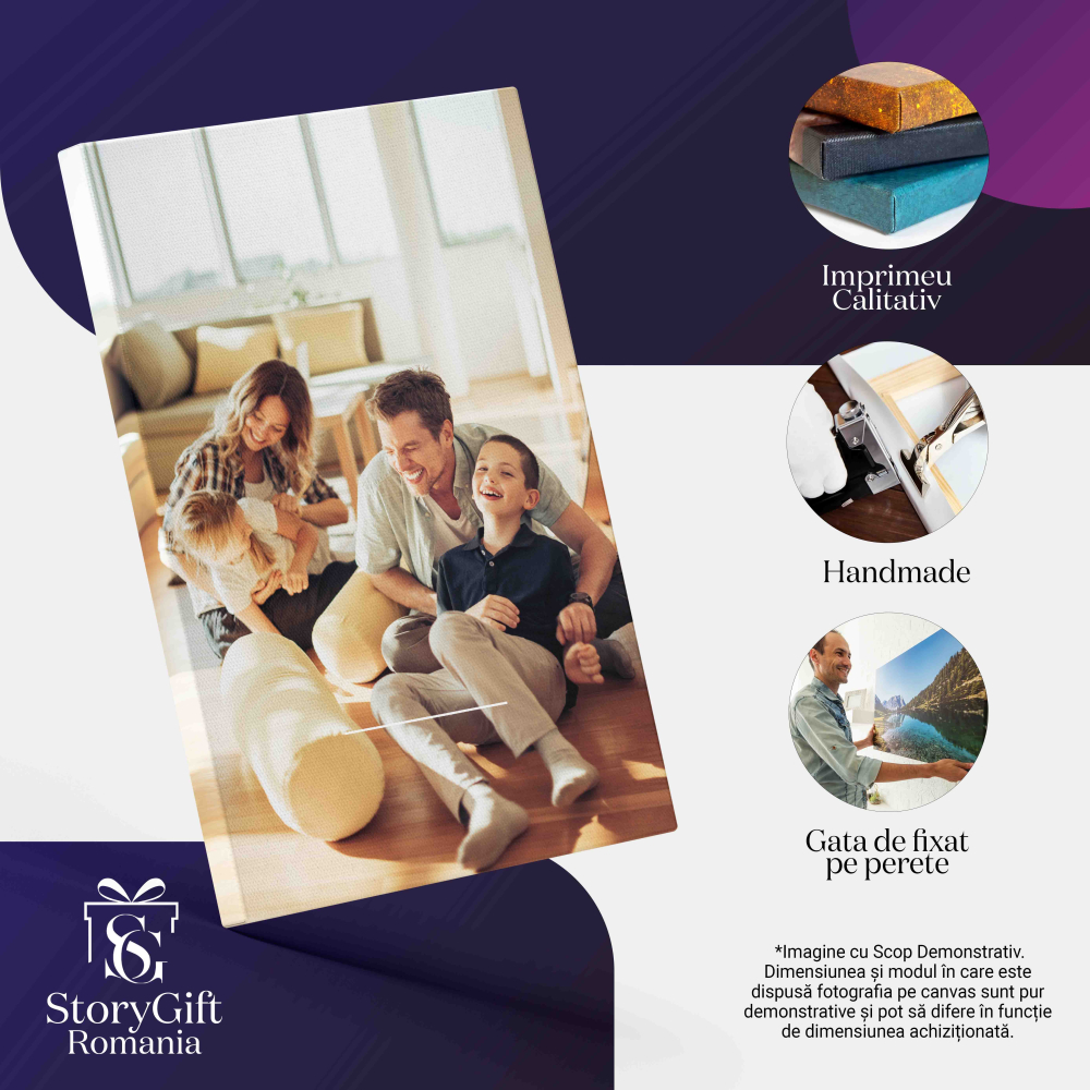 Tablou Canvas Personalizat cu o Fotografie / Poza ta, 25x25CM [3]