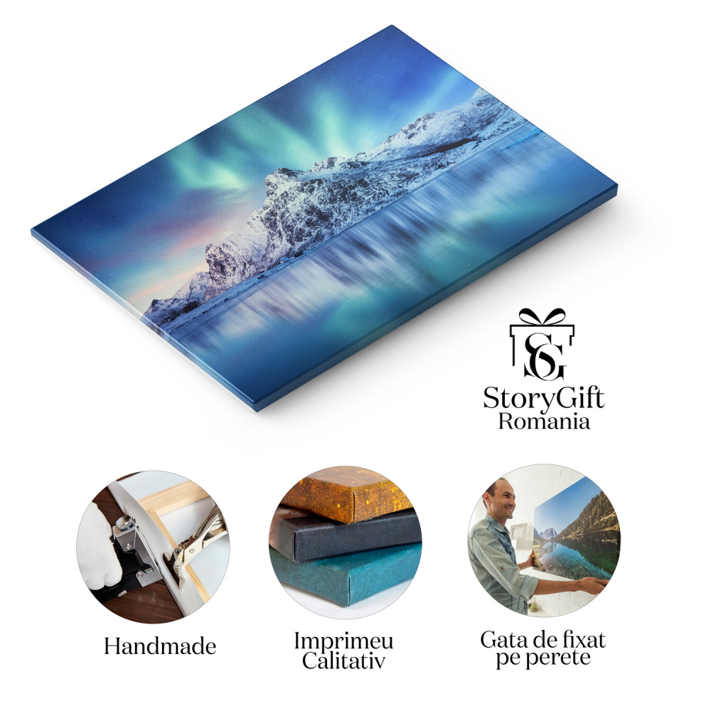 Pescaruși Atlantic Relaxându-se în Sezonul de Împerechere, Marime 40x25CM [2]