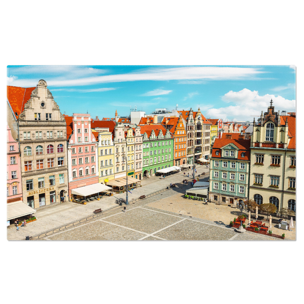Tablou Canvas: Piața Centrală din Polonia - Un Omagiu Arhitectural European, Marime 40x25CM [1]
