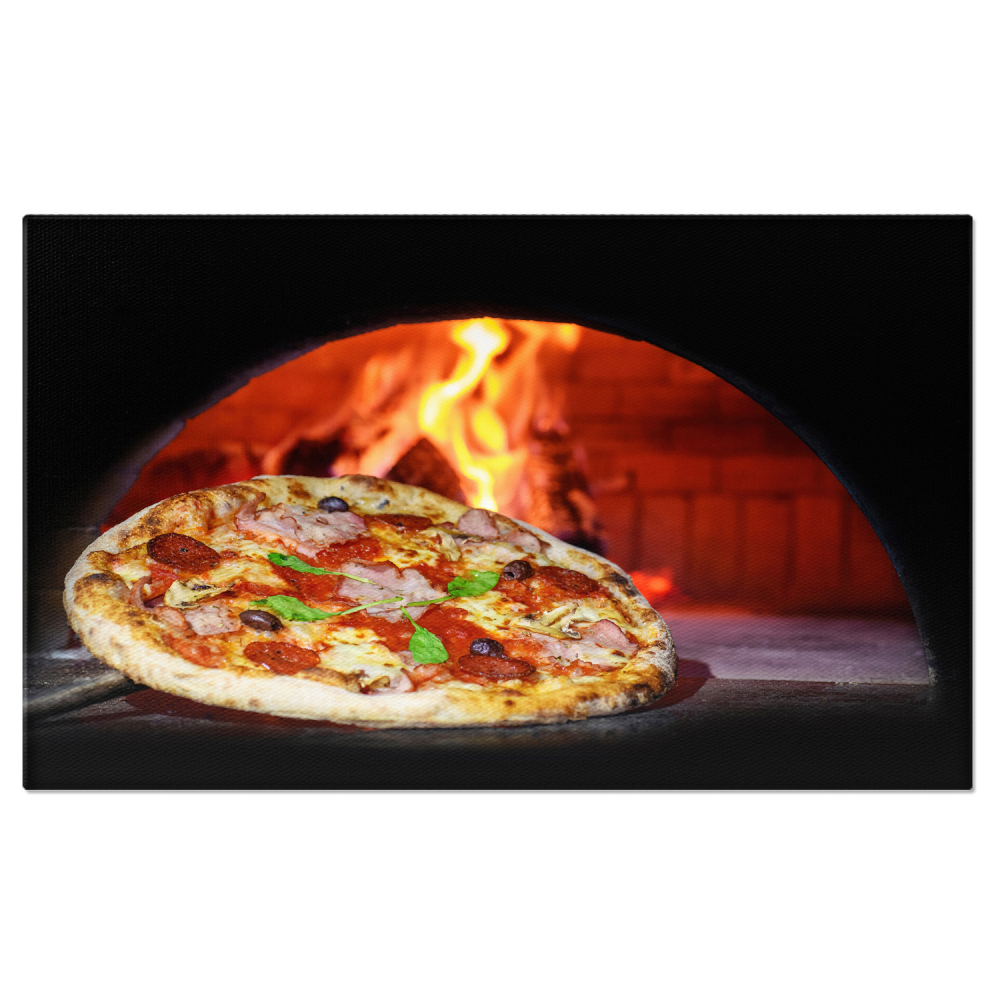 Pizza Tradițională în Cuptor de Lemn: Aroma Mozzarella și Experiența Pizzeriei, Marime 40x25CM [1]