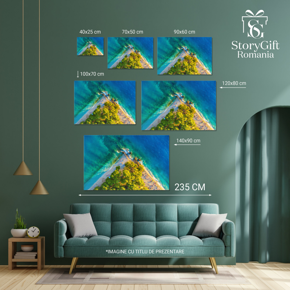 Plaja Copaci Vedere de Sus, Marime 40x25CM [4]