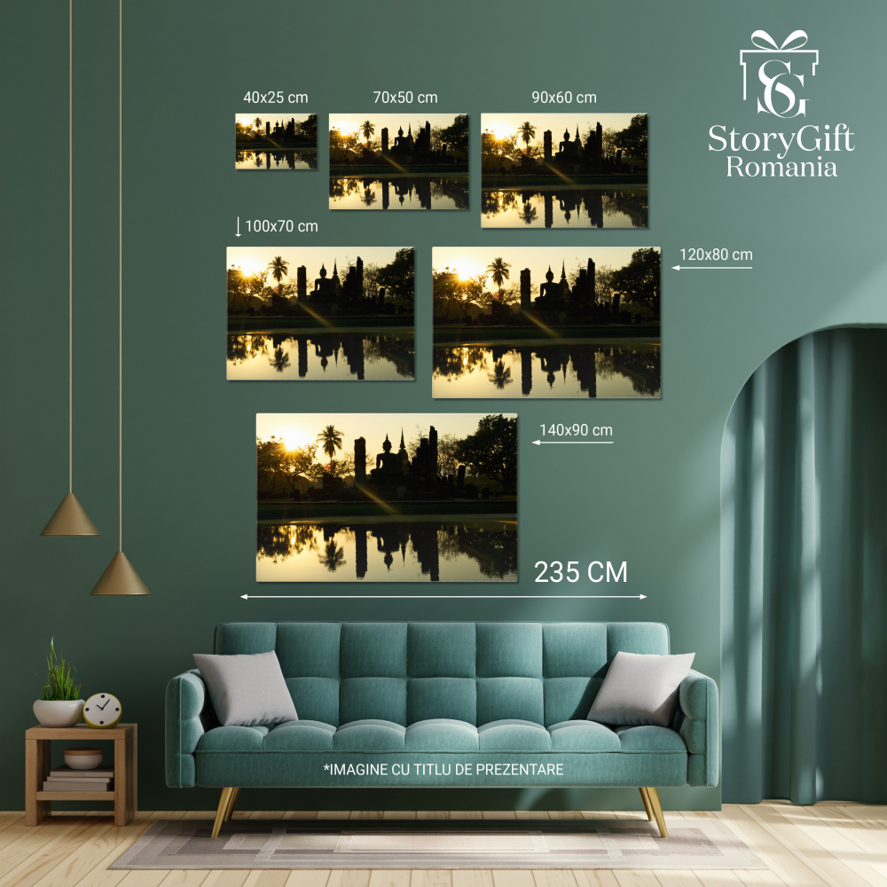 Tablou Canvas Plaja de Vara in Grecia, Myrtos Beach in Kefalonia, grecia, mare, vara, peisaj, turcoaz. 120x80CM [3]