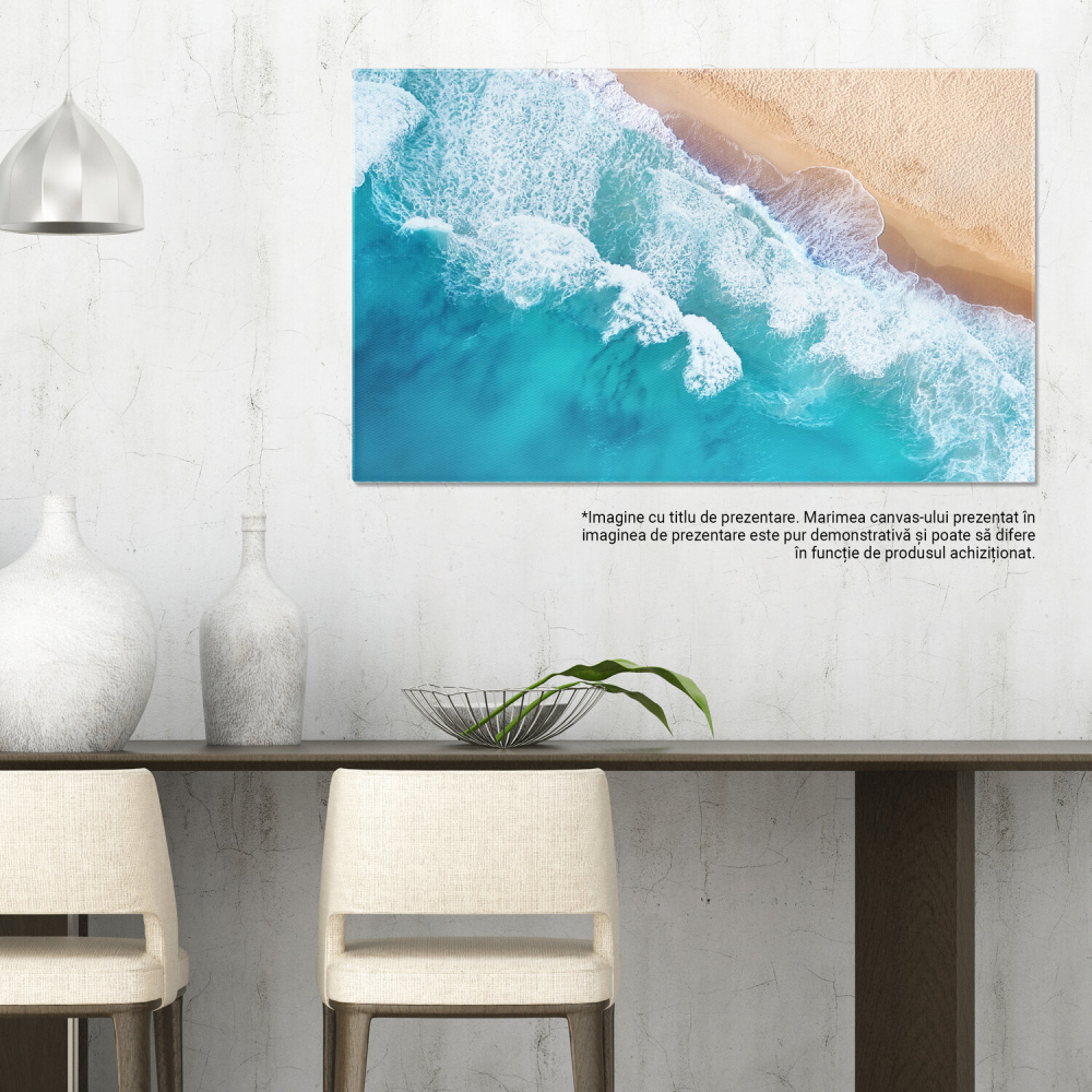 Plaja din Vederea de Sus: Oaze Turquoise de Vară, Marime 40x25CM [3]