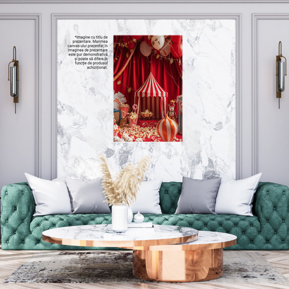 Popcorn la Teatru în Miniatură - Aranjamente Festive Colorate, Marime 40x25CM [3]