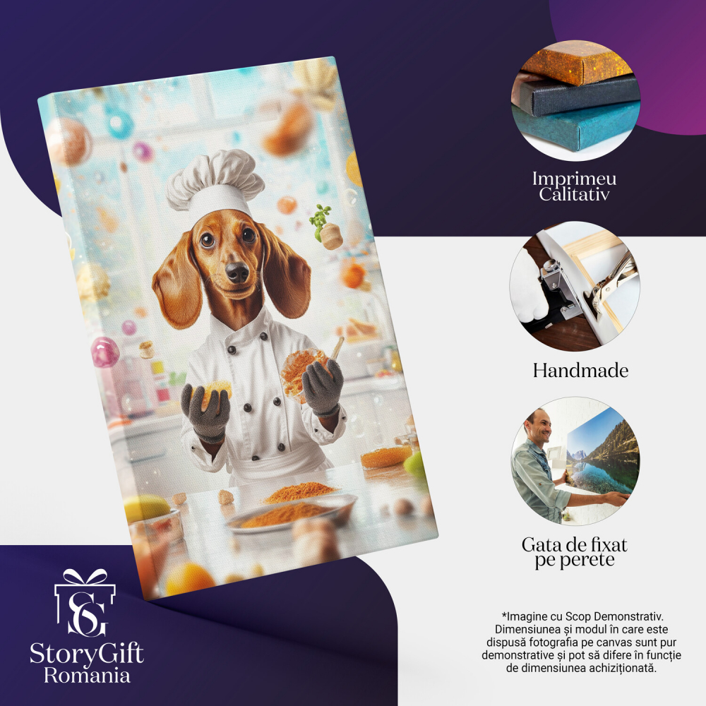 Tablou Canvas Personalizat Bucătar Cheff În Bucătărie
Marime 40x25CM [4]