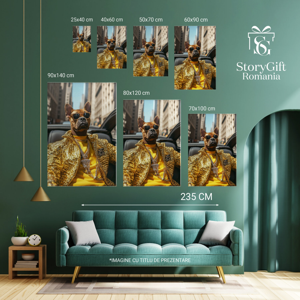  Tablou Canvas Personalizat Fashion Modern Pe Străzile Din New YorkMarime 120x80CM [6]