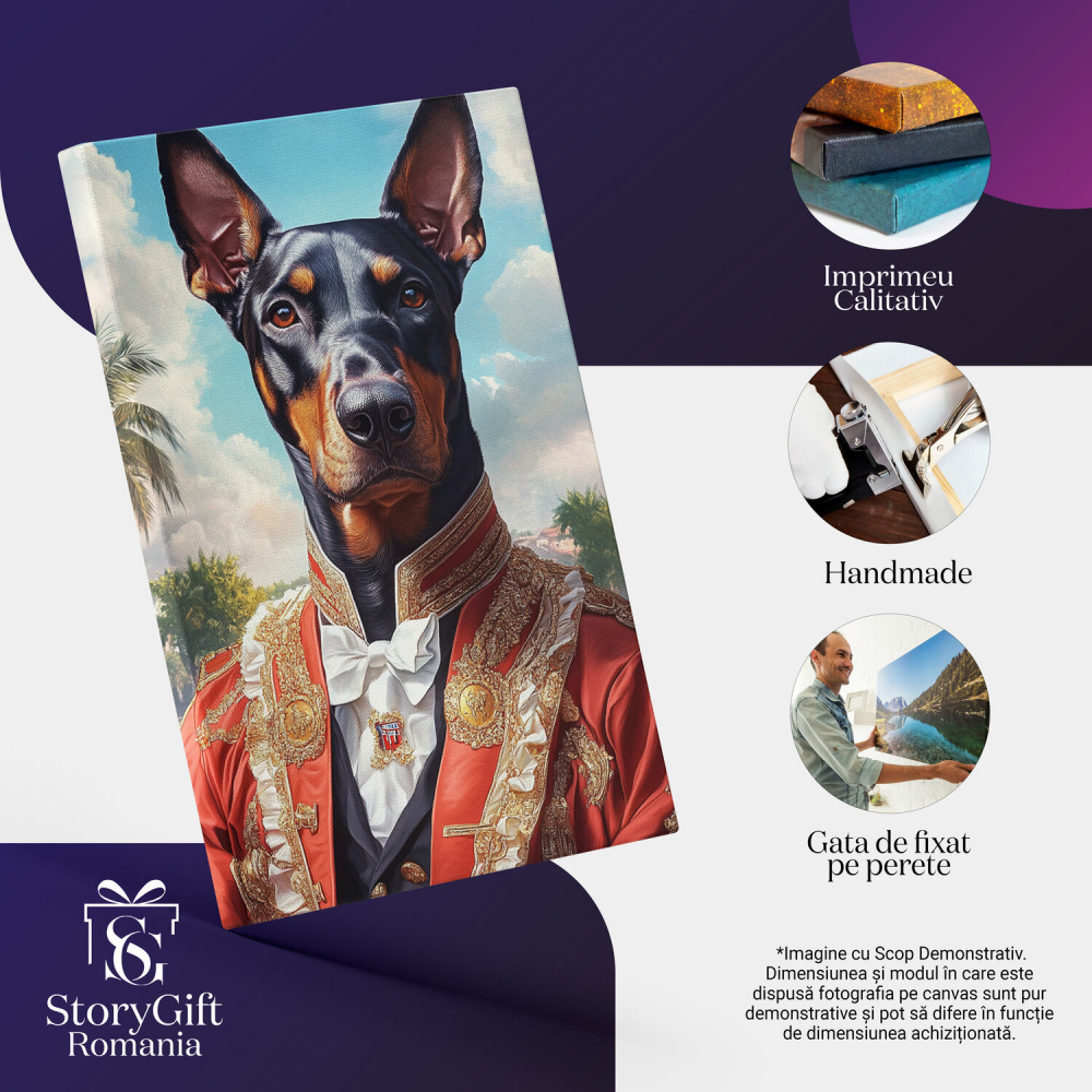  Tablou Canvas Personalizat Portret Regal Cu Jachetă Roșie Și Detalii Aurii




Marime 140x90CM [4]