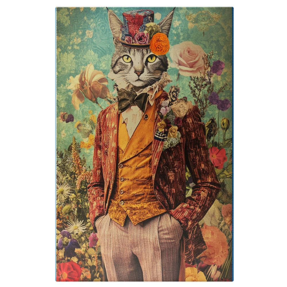 Portret Regal cu Guler Ruff - Vestă, Sacou și Papion Masiv
Marime 40x25CM [1]