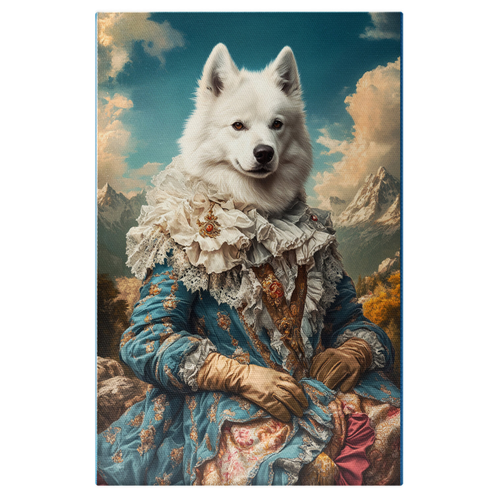 Tablou Canvas Personalizat Portret Regal cu Guler Stil Ruff
Marime 90x60CM [1]