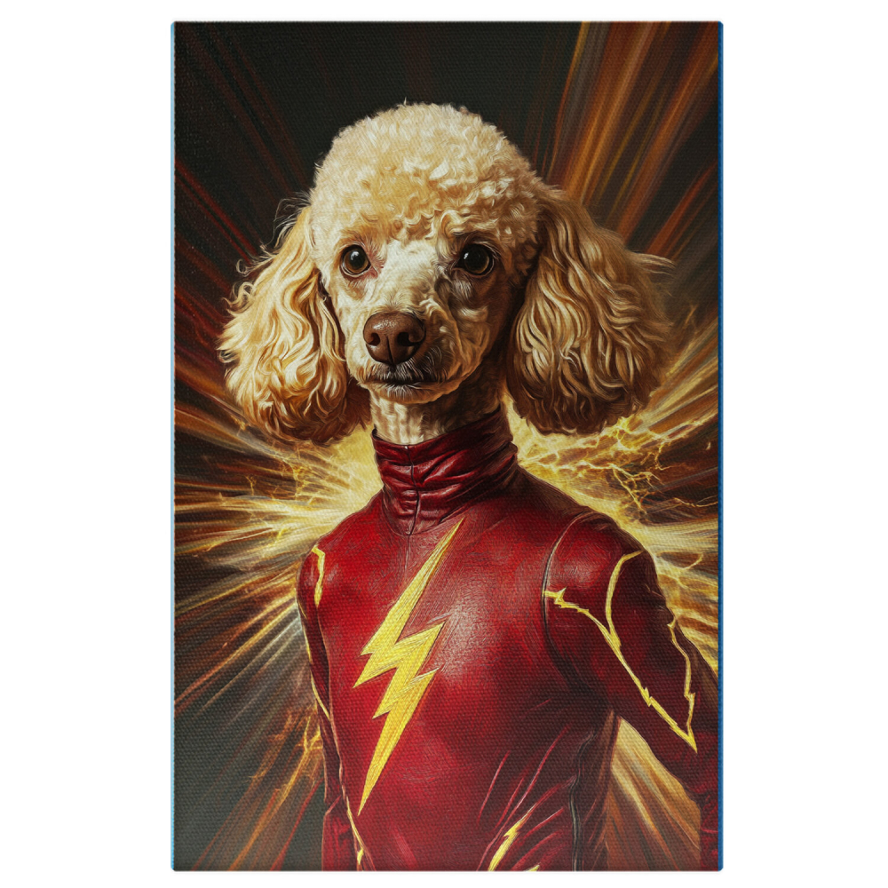  Tablou Canvas Personalizat Portret Super Erou The Flash În VitezăMarime 40x25CM [1]