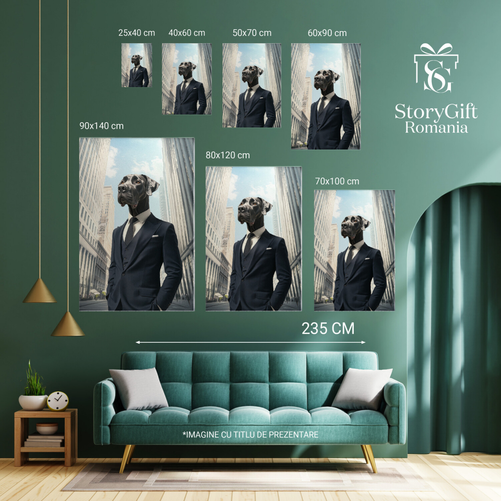  Tablou Canvas Personalizat Costum Office Clasic Cu Clădiri ÎnalteMarime 40x25CM [6]