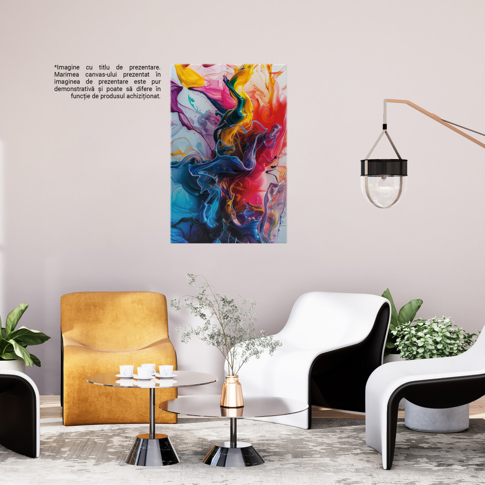 artă abstractă, decor interior, expresie artistică, energie creativă, cadou pentru iubitori de artă, pictură contemporană, culori vibrante, inspirație artistică, peisaje imaginative, Marime 40x25CM [3]