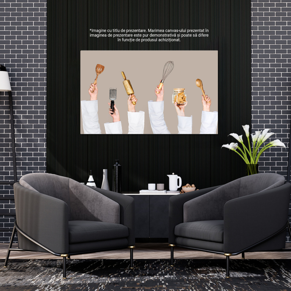 Tablou Canvas cu Bucătar Preparând Deserturi Asiatice – Prăjituri și Dulciuri, Marime 40x25CM [3]