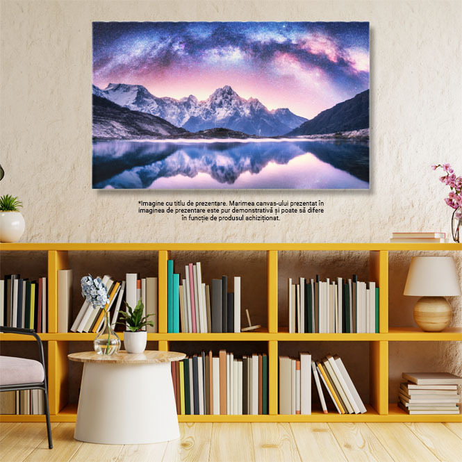 Tablou Canvas: Prin Lumea Cosmica a Steliselor - Sub Cerul instelat 40x25CM [3]