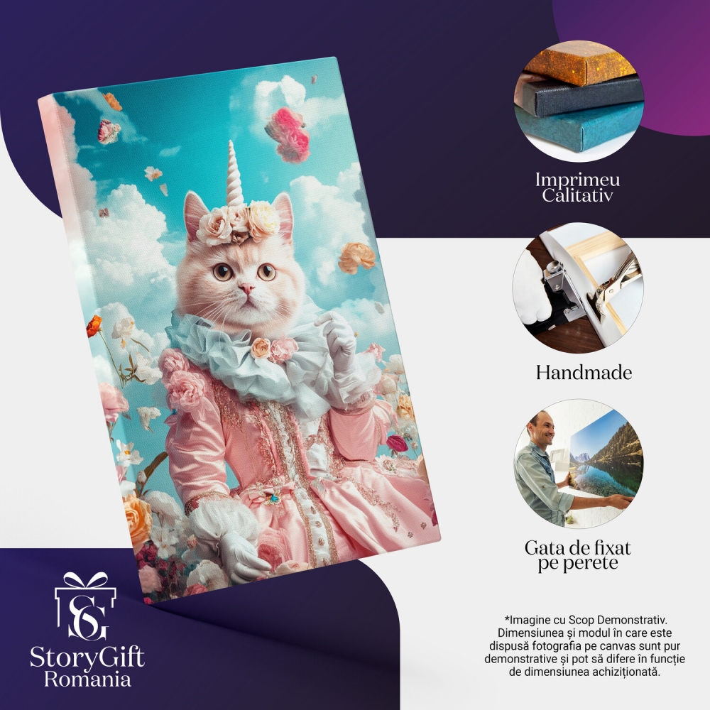 Prințesă Regală în Tinuta Roz Pudră - Decor Fashion și Elegant
Marime 40x25CM [4]